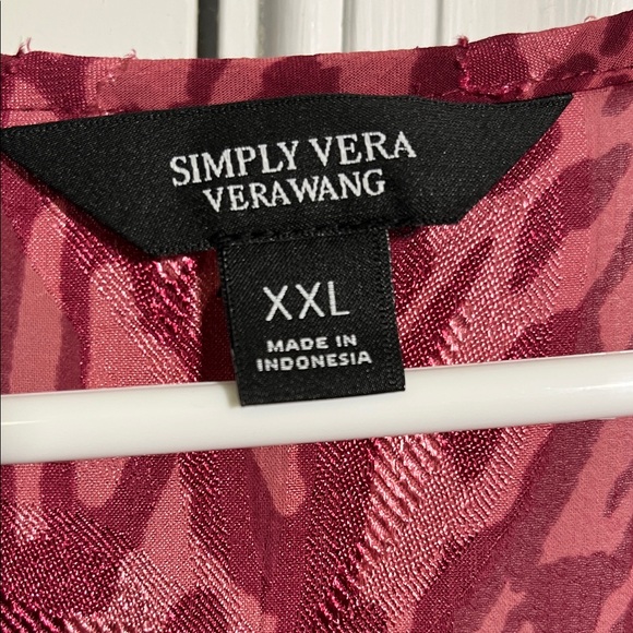 Simply Vera - Elegant Pink Patterned Dress by Vera Wang - Picture 4 of 6